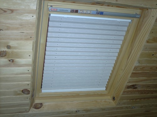 Skylight pleated roof - roof, blinds
